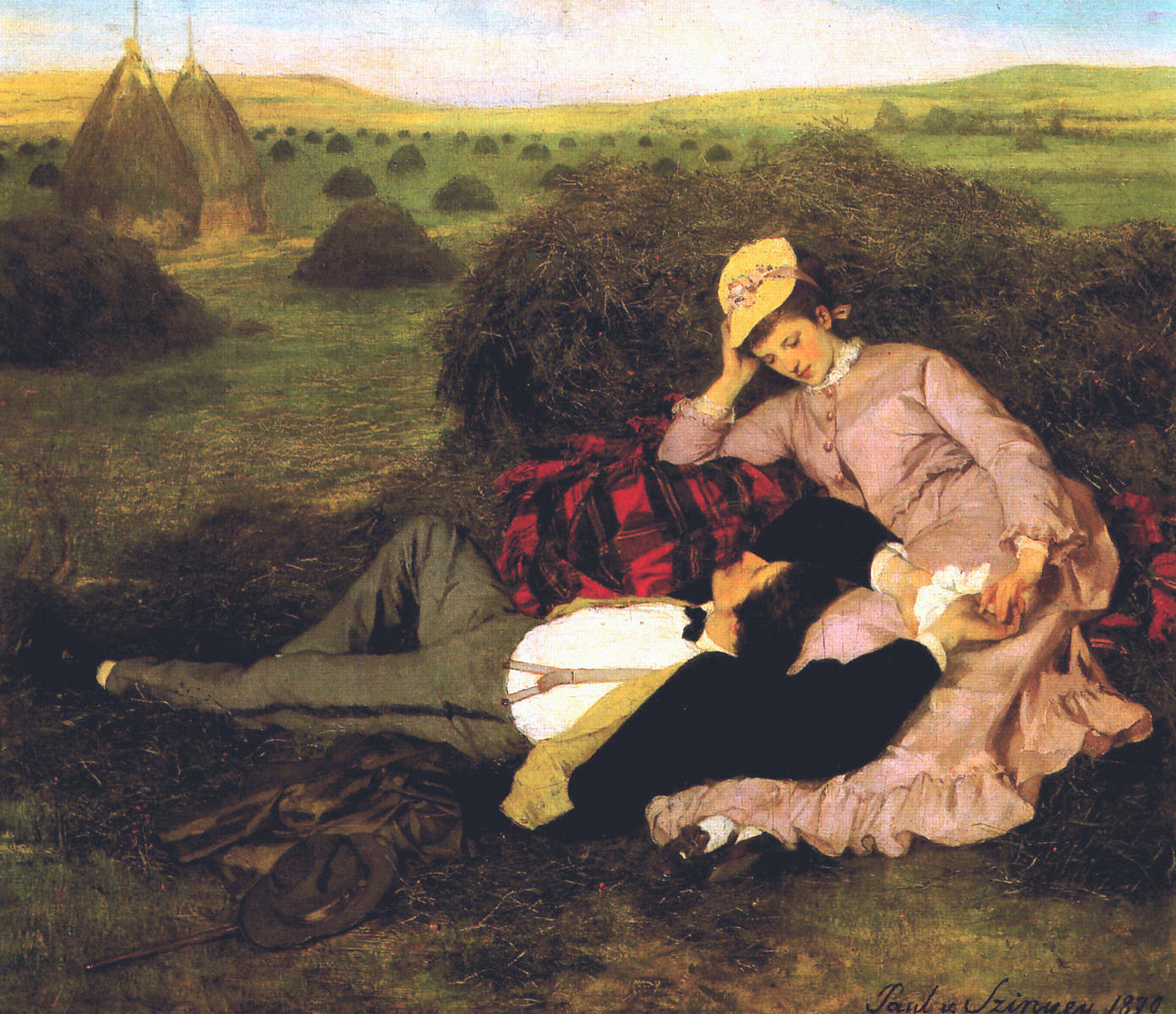 Szerelmespr (Twosome) by Szinyei Merse Pl, 1870
